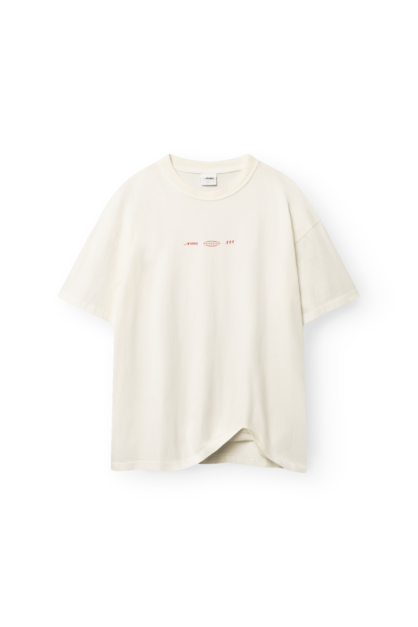 ARKK Apparel ARKK Boxy Tee 5.0 | Antique White Red T-Shirt